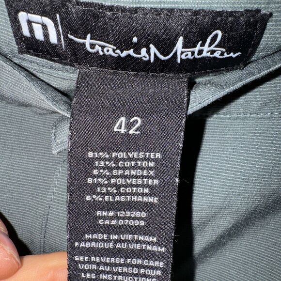 Travis Matthew Shorts 42 Men Golf Stretch Performance Casual Weathered Green - Picture 4 of 7